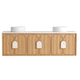 Otti Laguna Mk Ii 1800 Natural Woodland Oak W/H Vanity With Matte White Top