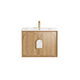 Otti Laguna Mk Ii 750 Natural Woodland Oak Wall Hung Vanity With Ceramic Top