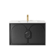 Otti Laguna Mk Ii 900 Black Oak Wall Hung Vanity With Ceramic Top