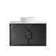 Otti Laguna Mk Ii 900 Black Oak Wall Hung Vanity With Carrara Marble Top