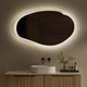 Aulic Evanston Mirror 1300mm With Matte Grey Acrylic Edge Matte Grey