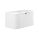 Fienza Lola 900 Mila Curved Shaker Satin White Wall Hung Cabinet 1 Drawer 1Th