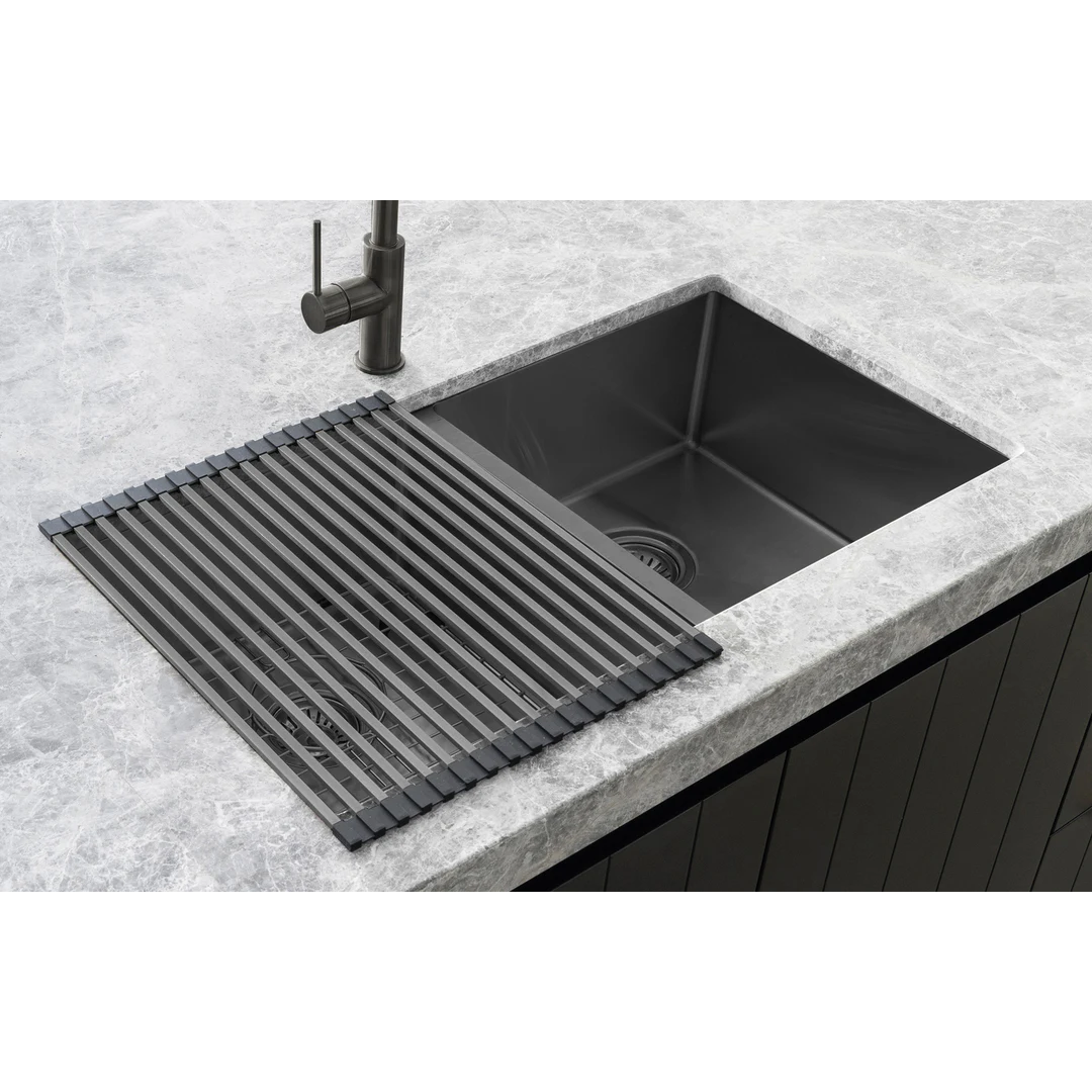 Meir Lavello Stainless Steel Rolling Mat Protector - Pvd Shadow Rm-01-Pvdgm