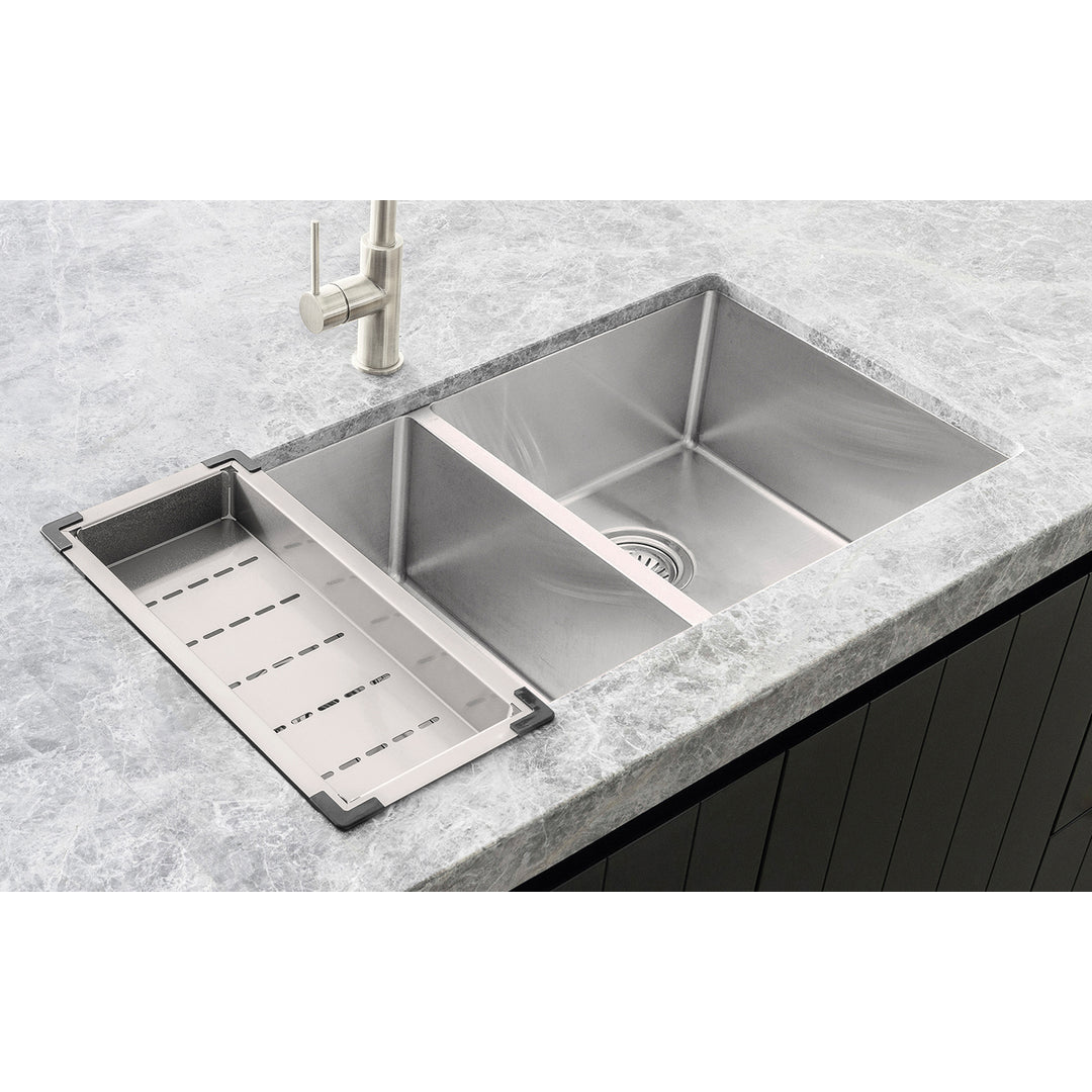 Meir Kitchen Sink Colander Brushed Nickel
