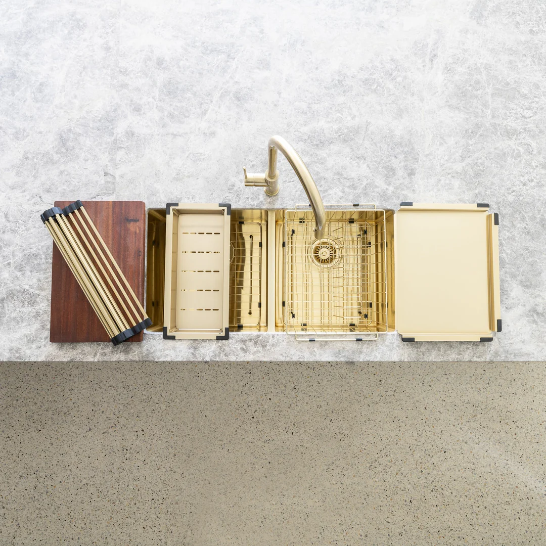 Meir Lavello Stainless Steel Rolling Mat Protector Tiger Bronze Rm-01-Pvdbb