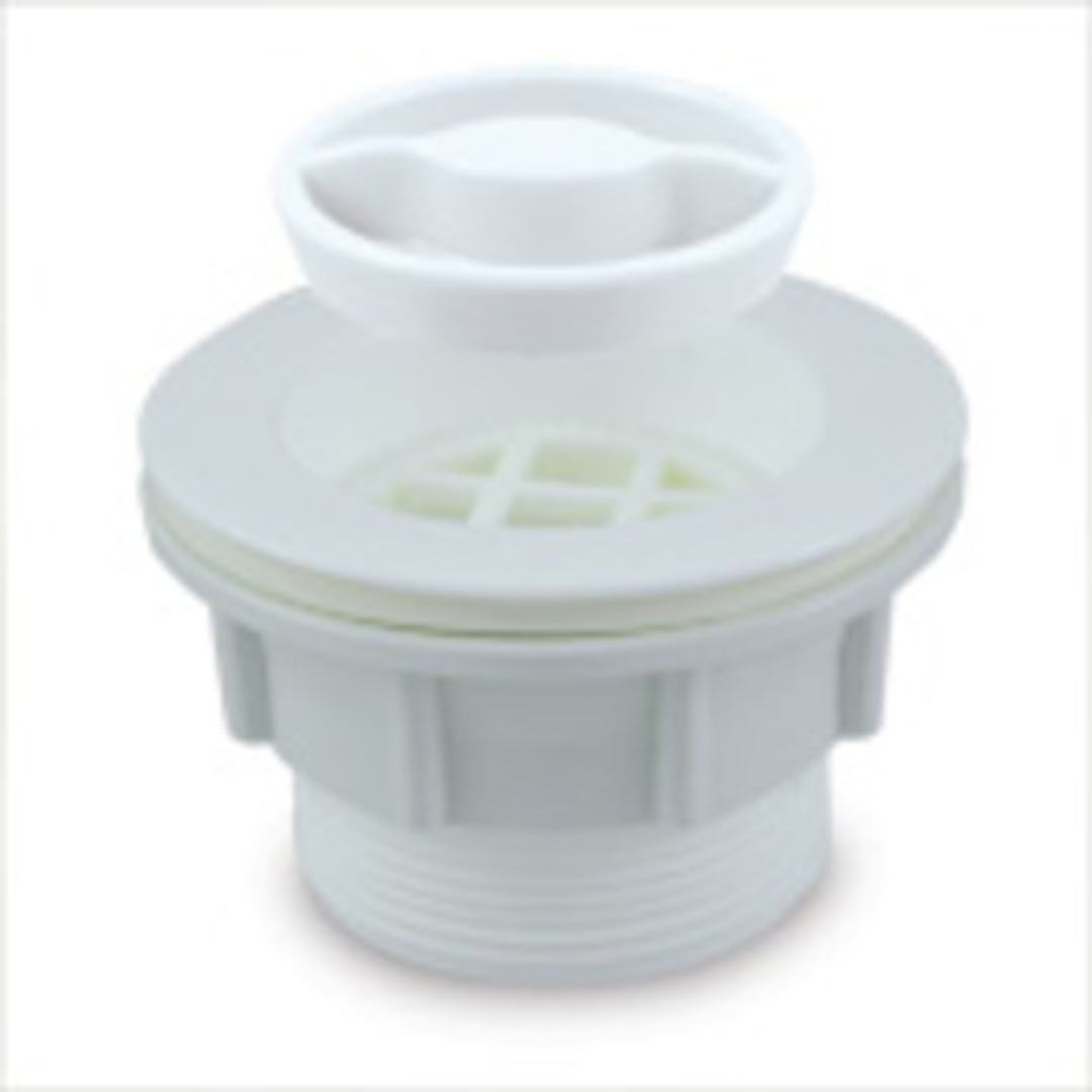 Plug & Waste 50Mm W/Out Overflow Coloured - Pvc White