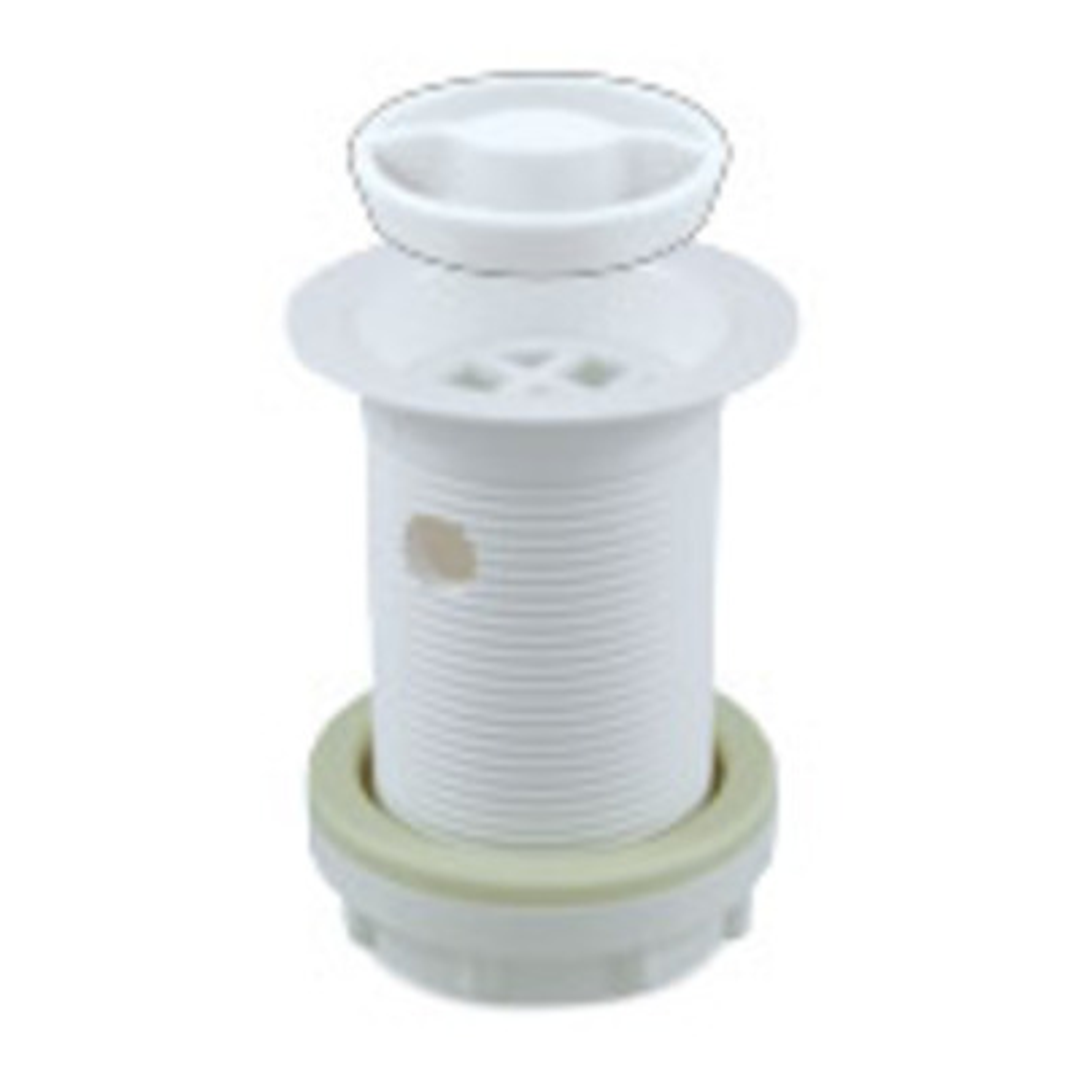 Plug & Waste 40Mm  With Overflow Coloured - Pvc White