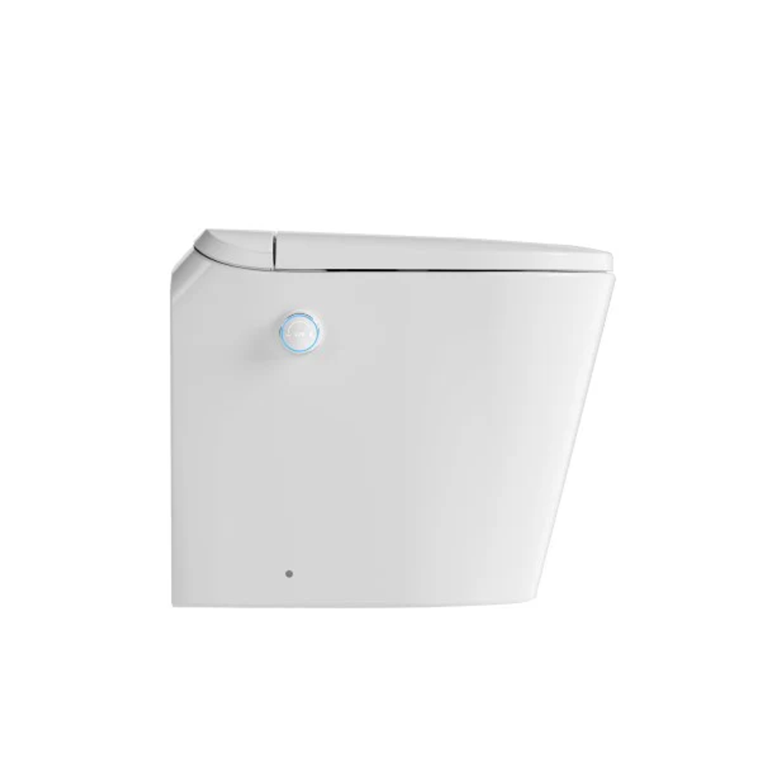 Lafeme Autolux Inwall Cistern Floor Pan Smart Toilet 592X400X492mm & Matte Black Flush Plate