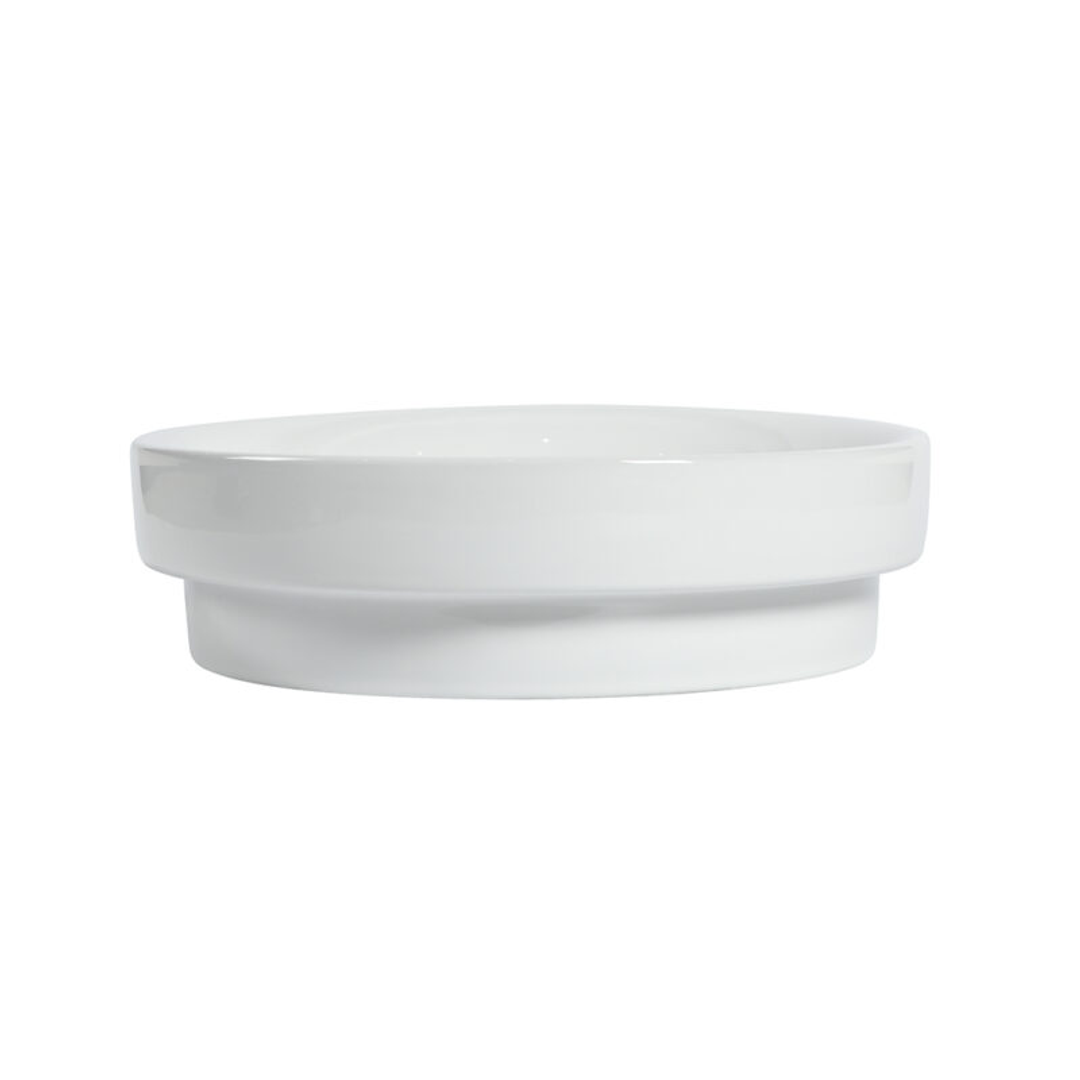 Zumi Lvia Basin 400X400X110Mm Gloss White With 40Mm Gloss White Pop Up Waste & Adaptor
