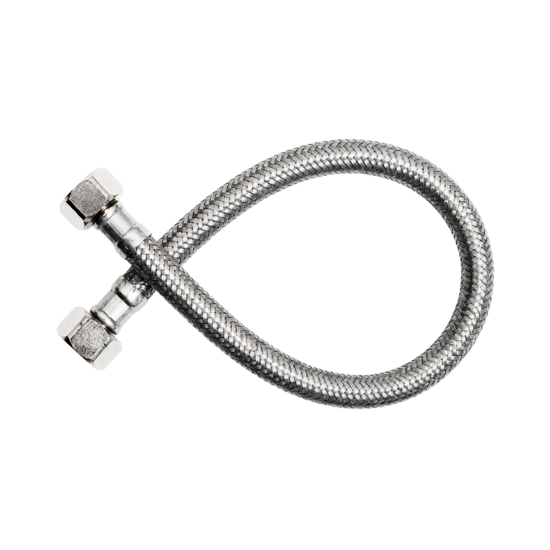 Linsol Marq 250Mm Flexible Water Hose Chrome
