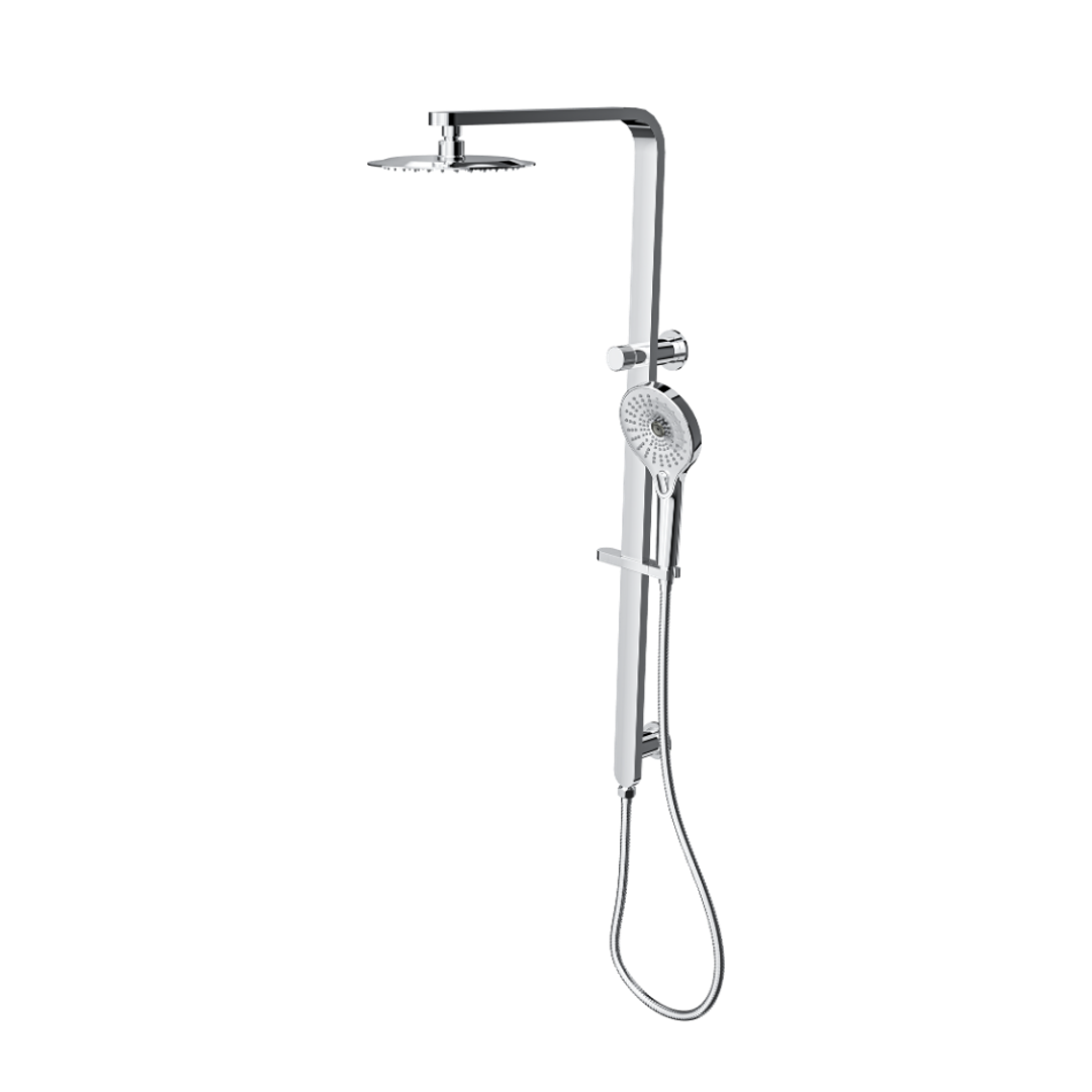 Linsol Mason Shower Combo With Multifunction Handpiece And 200Mm Round Head Chrome