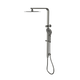 LINSOL Mason Shower Combo With Multifunction Handpiece And 200Mm Square Head Gunmetal