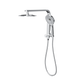 LINSOL Mason Short Shower Combo With Multifunction Handpiece And 200Mm Round Head Chrome