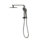 LINSOL Mason Short Shower Combo With Multifunction Hand Piece & 200Mm Round Head Gunmetal