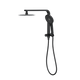 LINSOL Mason Short Shower Combo With Multifunction Hand Piece & 200Mm Round Head Matte Black