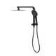 LINSOL Mason Short Shower Combo With Multifunction Hand Piece & 200Mm Square Head Matte Black