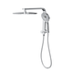 LINSOL Mason Short Shower Combo With Multifunction Handpiece And 300Mm Round Head Chrome
