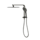 LINSOL Mason Short Shower Combo With Multifunction Hand Piece & 300Mm Round Head Gunmetal