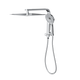 LINSOL Mason Short Shower Combo With Multifunction Hand Piece & 300Mm Square Head Chrome