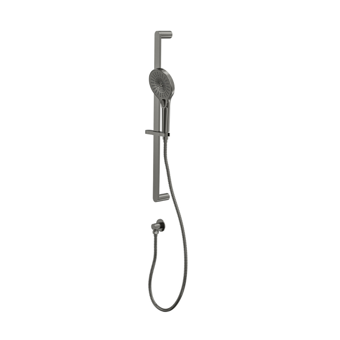 Linsol Mason Sliding Shower Rail With Multifunction Handpiece Gunmetal