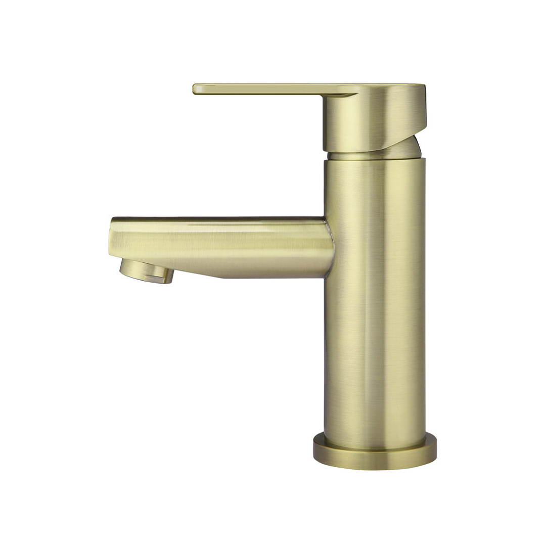 Meir Round Paddle Basin Mixer Tiger Bronze