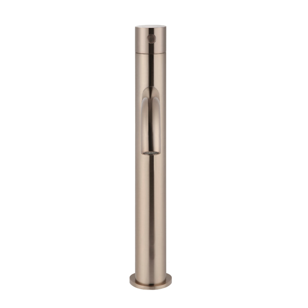 Meir Piccola Tall Basin Mixer Tap With 130Mm Spout Champagne