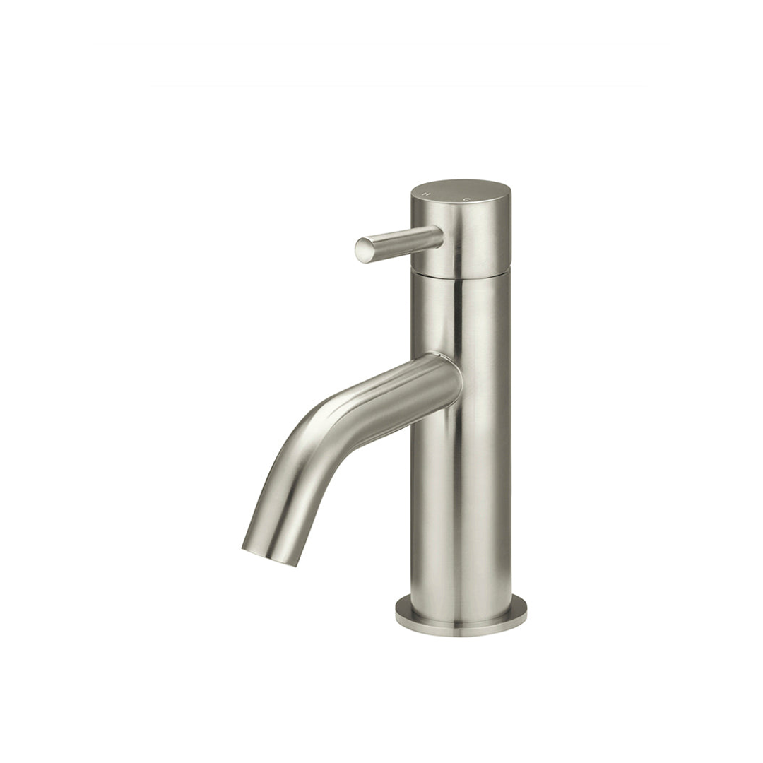 Meir Piccola Basin Mixer Tap Brushed Nickel