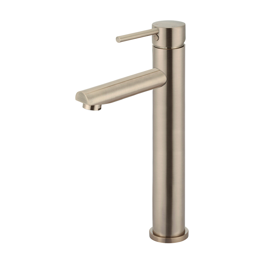 Meir Round Tall Basin Mixer Champagne