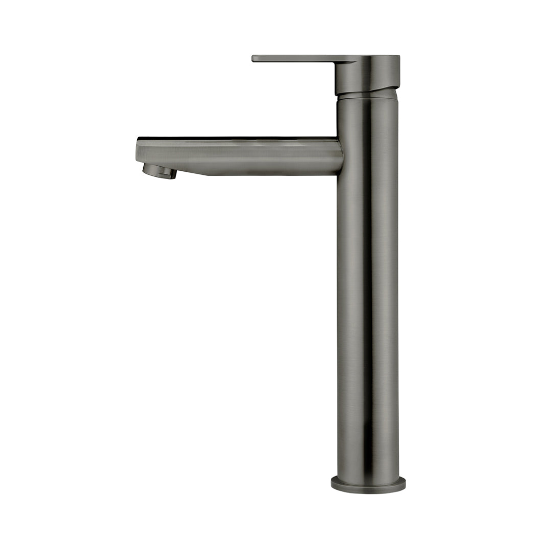 Meir Round Paddle Tall Basin Mixer Shadow Mb04Pd-R2-Pvdgm