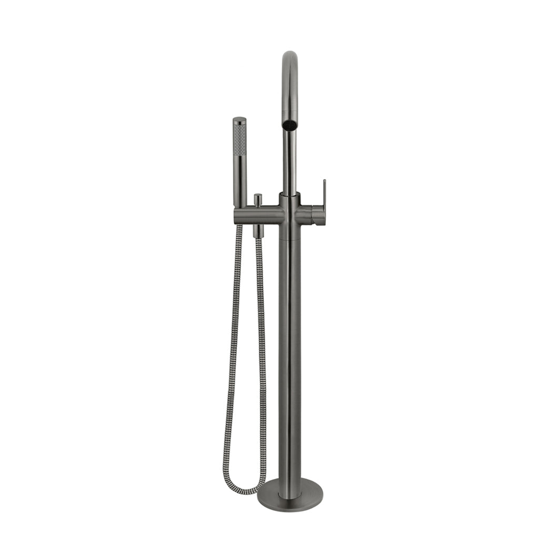 Meir Round Paddle Freestanding Bath Spout And Hand Shower Shadow Mb09Pd-Pvdgm