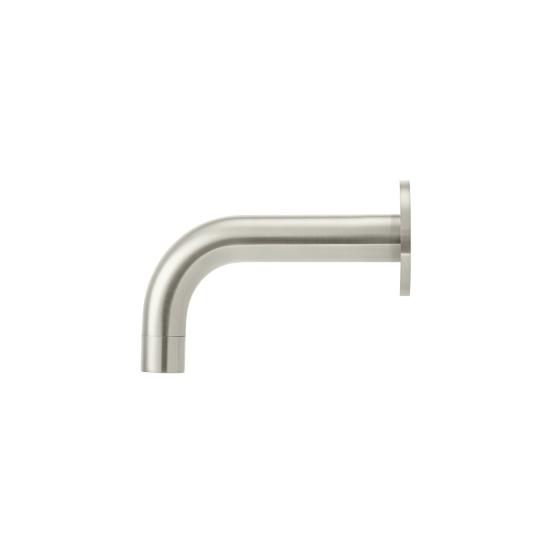 Meir Universal Round Curved Spout 130Mm Brushed Nickel
