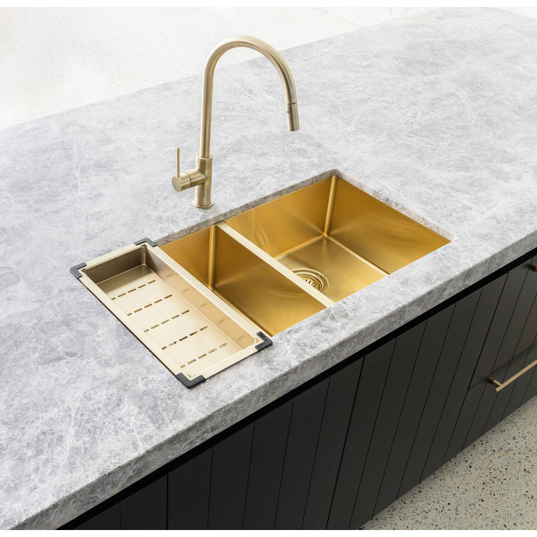 Meir Kitchen Sink Colander Tiger Bronze