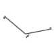 Meir Care Range 40 Degree Right Side Grab Rail Brushed Nickel Mcr-40Rh70-Pvdbn