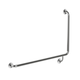 Meir Care Range 90 Degree Left Side Grab Rail 600Mm Brushed Nickel Mcr-90Lh60-Pvdbn