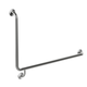 Meir Care Range 90 Degree Right Side Grab Rail 600Mm Brushed Nickel Mcr-90Rh60-Pvdbn