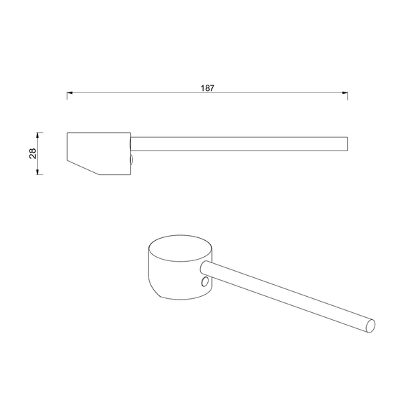 Meir Care Range 42Mm Handle Lustre Bronze Mcr-H42-Pvdbz
