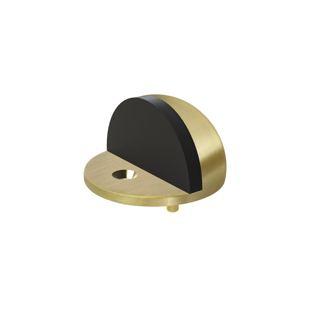 Meir Round Half Moon Door Stop Gold Tiger Bronze