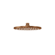 Meir Round Shower Rose 200Mm Lustre Bronze