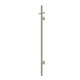 Meir Heated Vertical Towel Rail Brushed Nickel