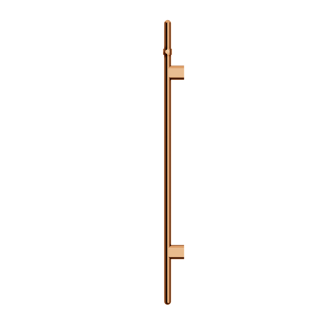 Meir Heated Vertical Towel Rail Lustre Bronze