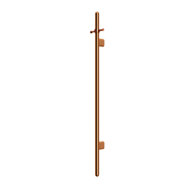 Meir Heated Vertical Towel Rail Lustre Bronze