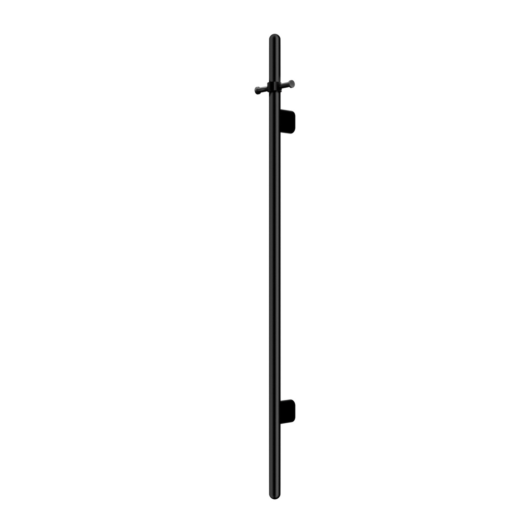 Meir Heated Vertical Towel Rail Matte Black