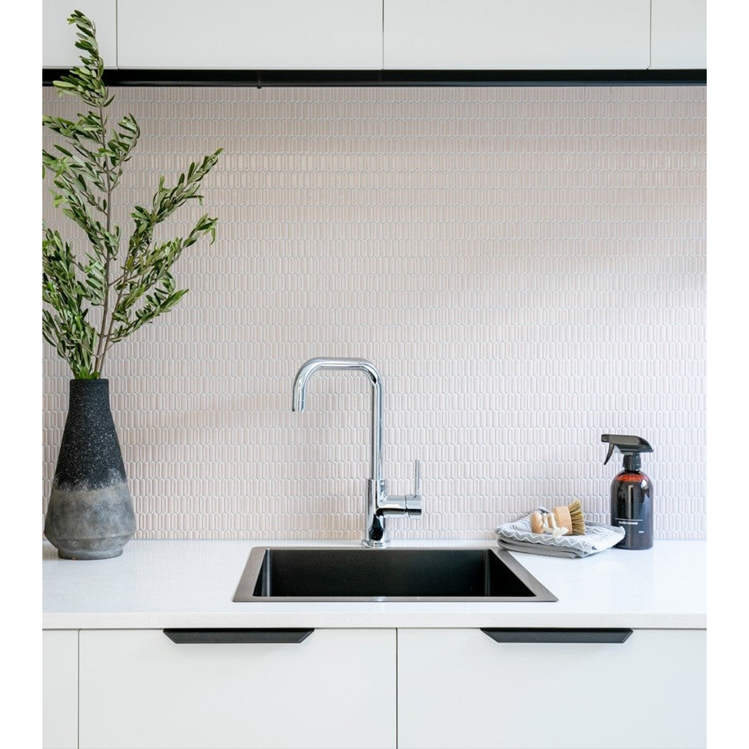 Meir Round Kitchen Mixer Tap Polished Chrome