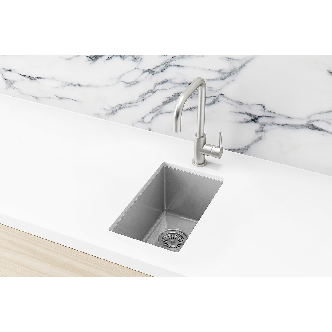 Meir Kitchen Mini Sink Single Bowl 382mm X 272mm - Brushed Nickel