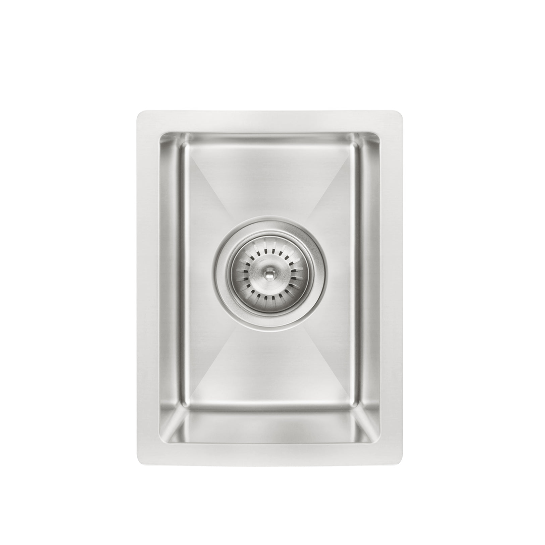 Meir Kitchen Mini Sink Single Bowl 382mm X 272mm - Brushed Nickel