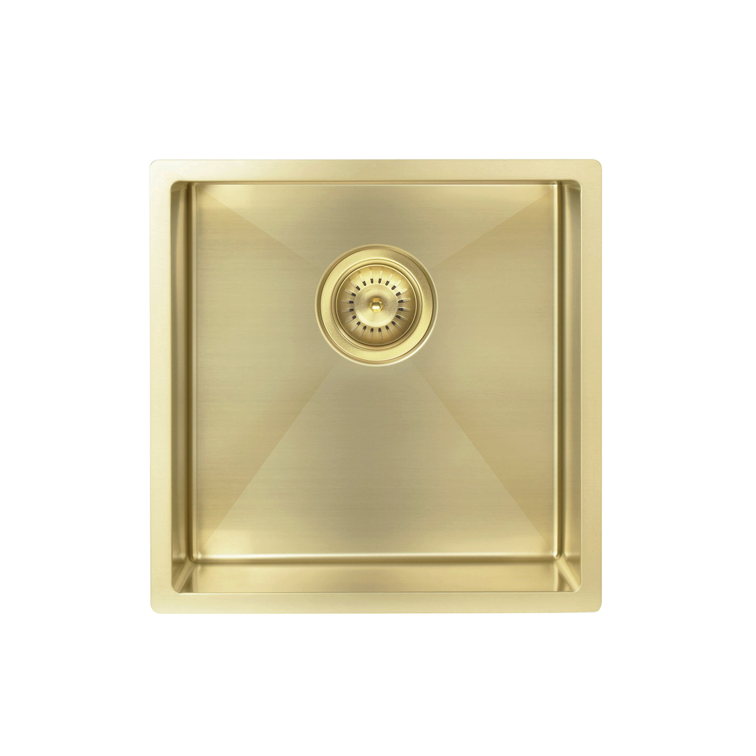 Meir Kitchen Sink Single Bowl 450 X 450 Tiger Bronze