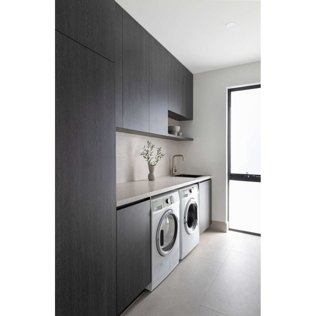 Meir Round Kitchen Mixer Tap Champagne