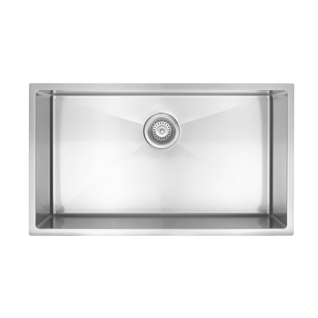 Meir Kitchen Sink Single Bowl 760 X 440 Brushed Nickel