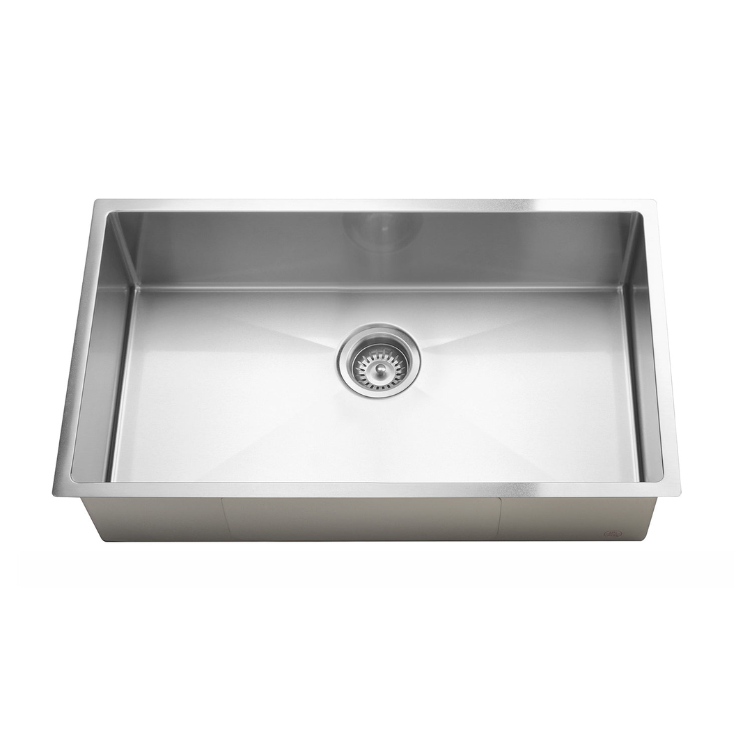 Meir Kitchen Sink Single Bowl 760 X 440 Brushed Nickel