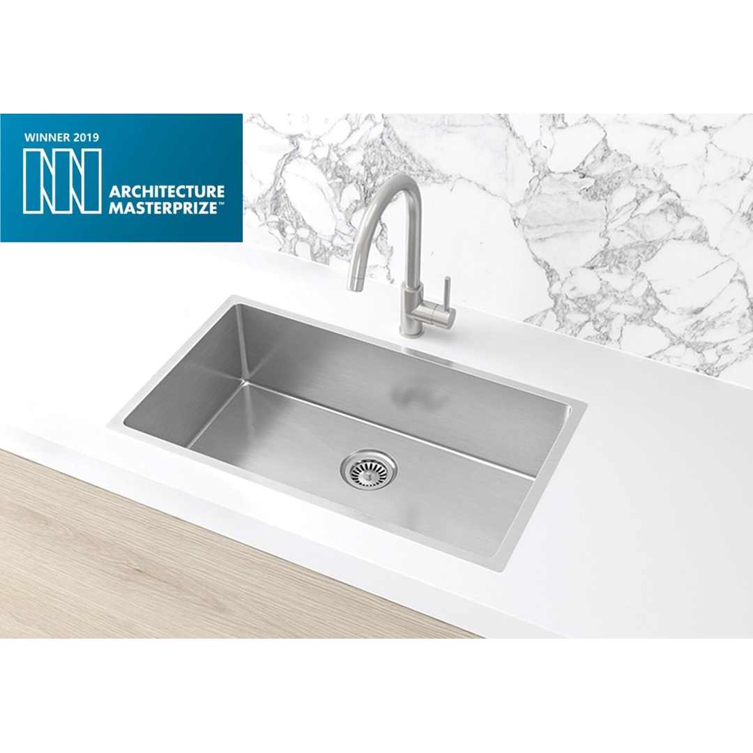 Meir Kitchen Sink Single Bowl 760 X 440 Brushed Nickel